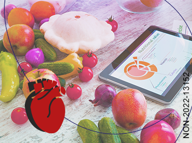 Piatto a forma di cuore con verdure